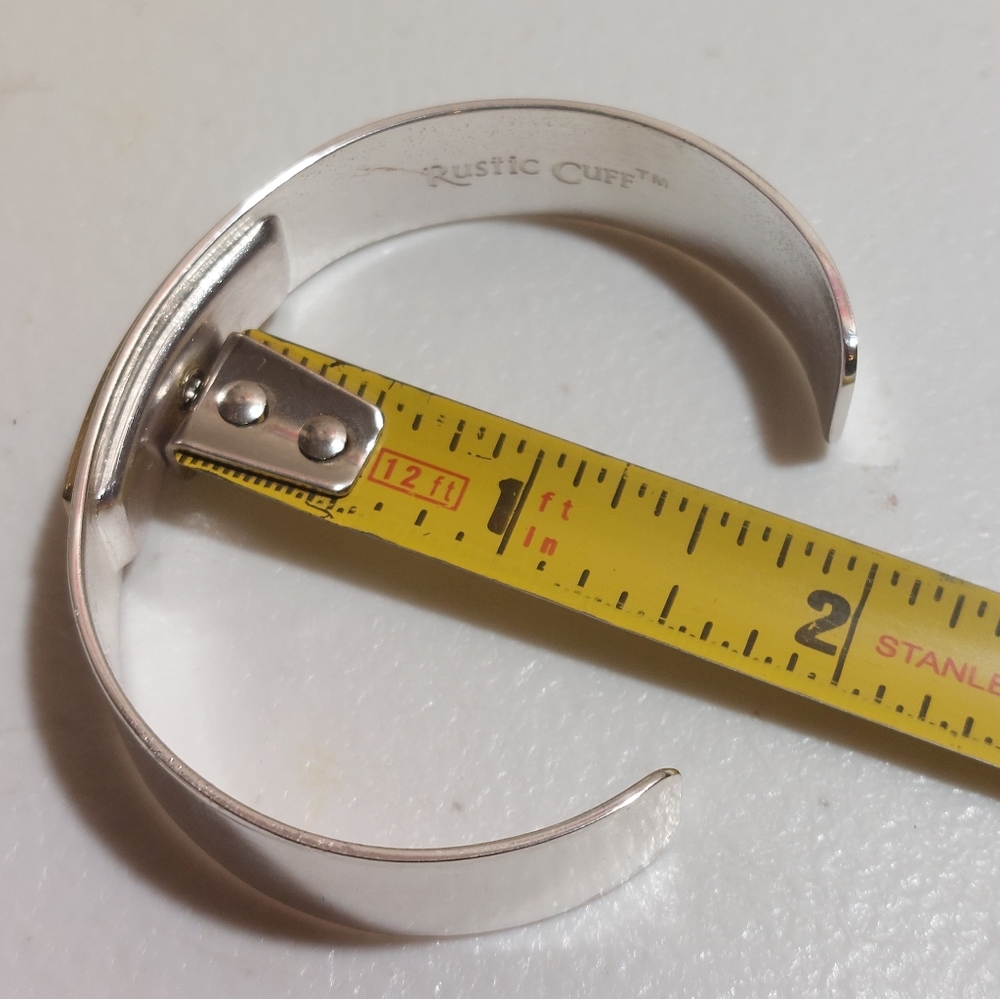 Rustic Cuff Live With Intention Affirmation Gold … - image 6